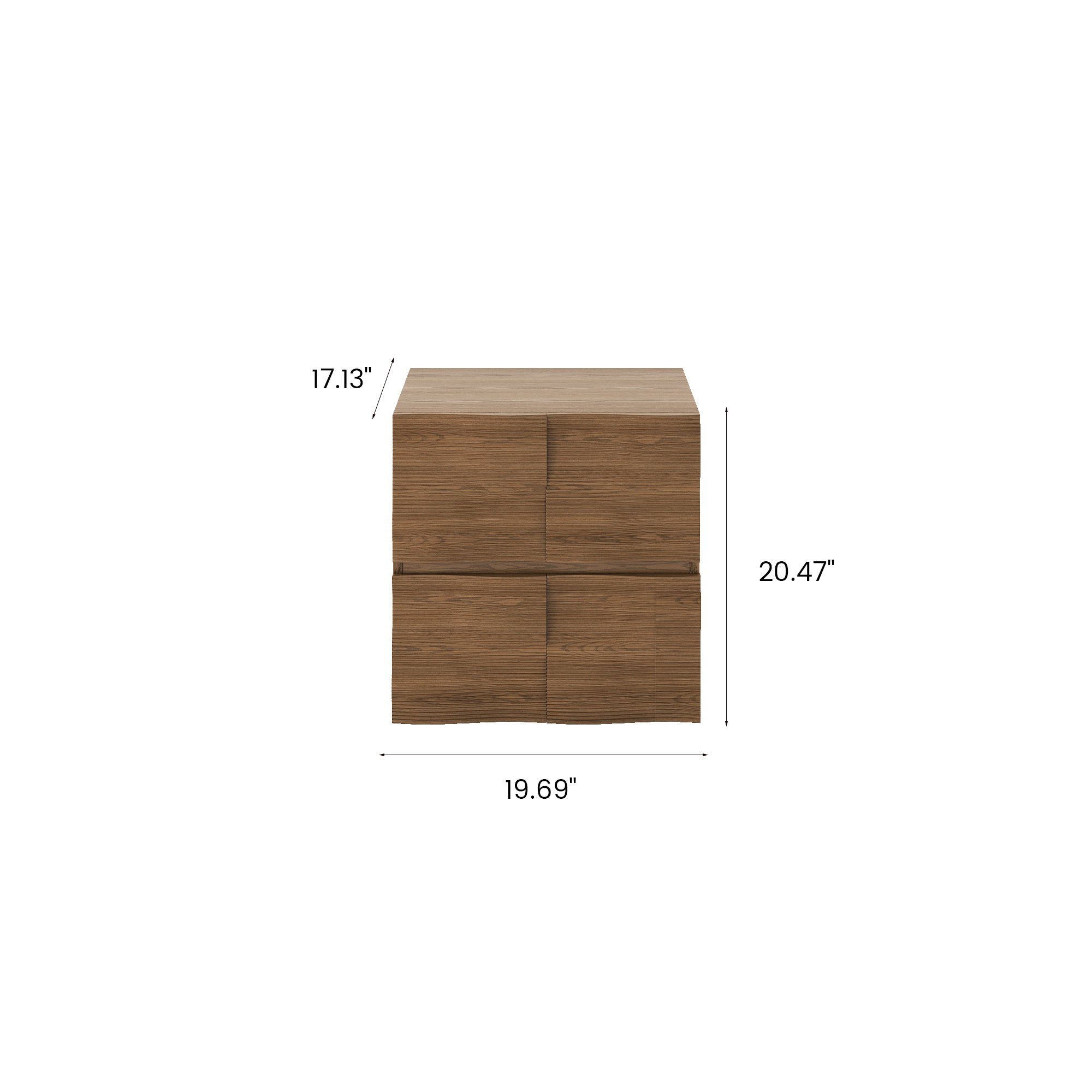 Wood Walnut Color Plywood TV Stands