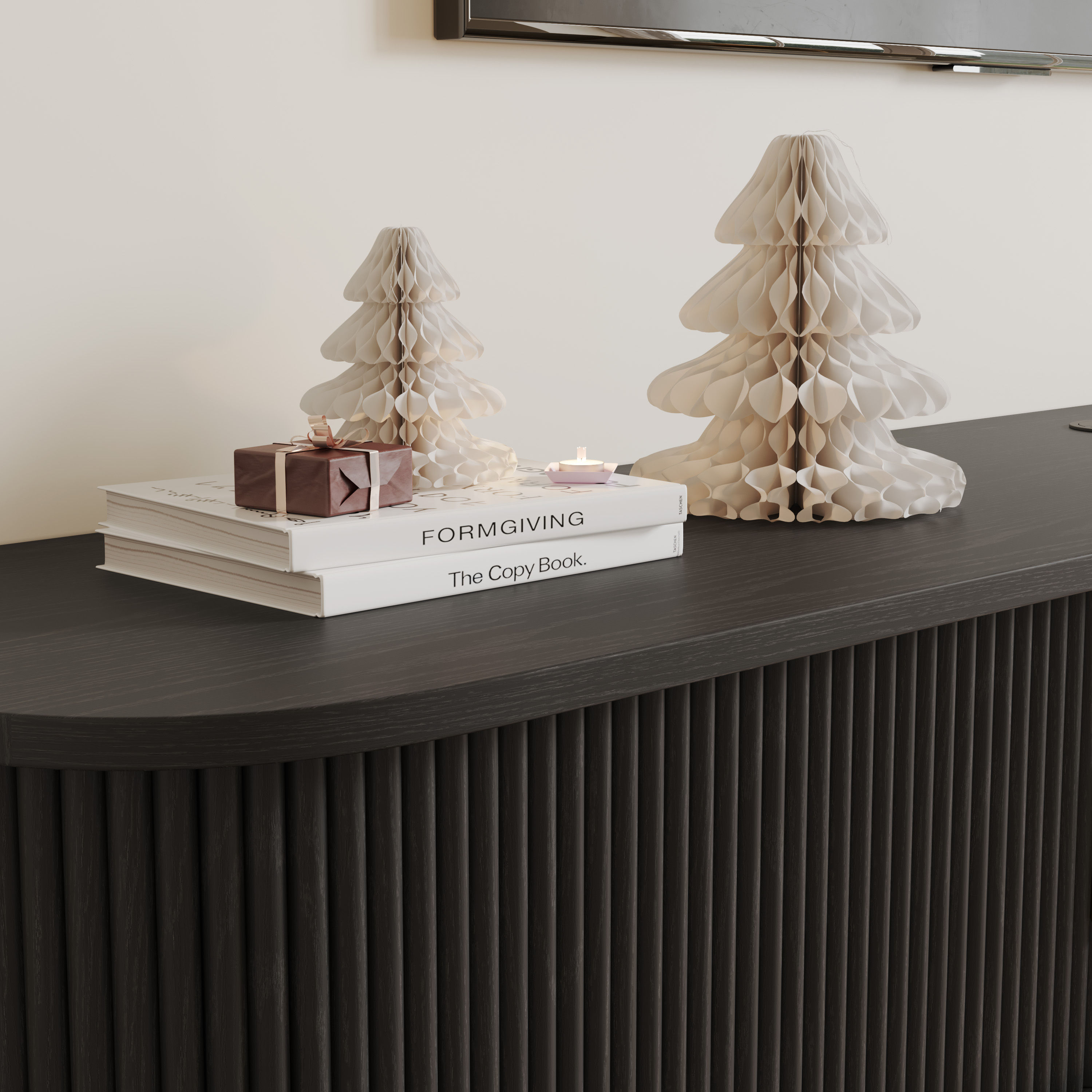 Wood Black Plywood TV Stands