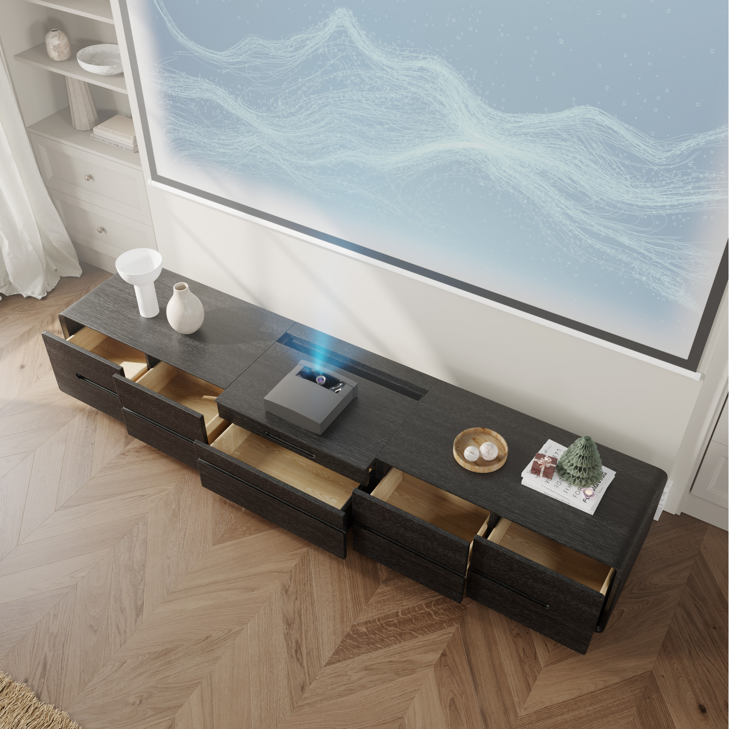 Black MDF TV Stands