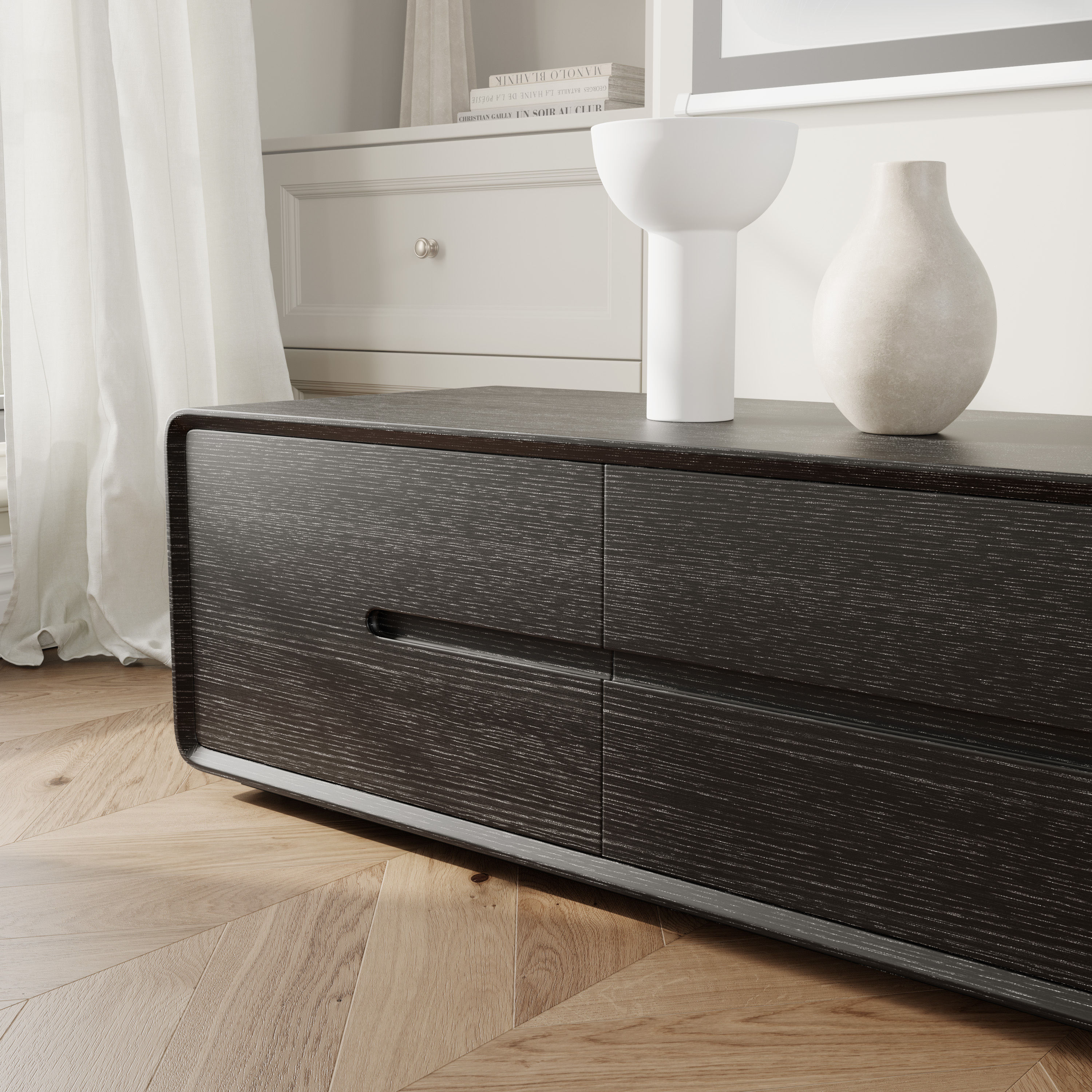 Black MDF TV Stands