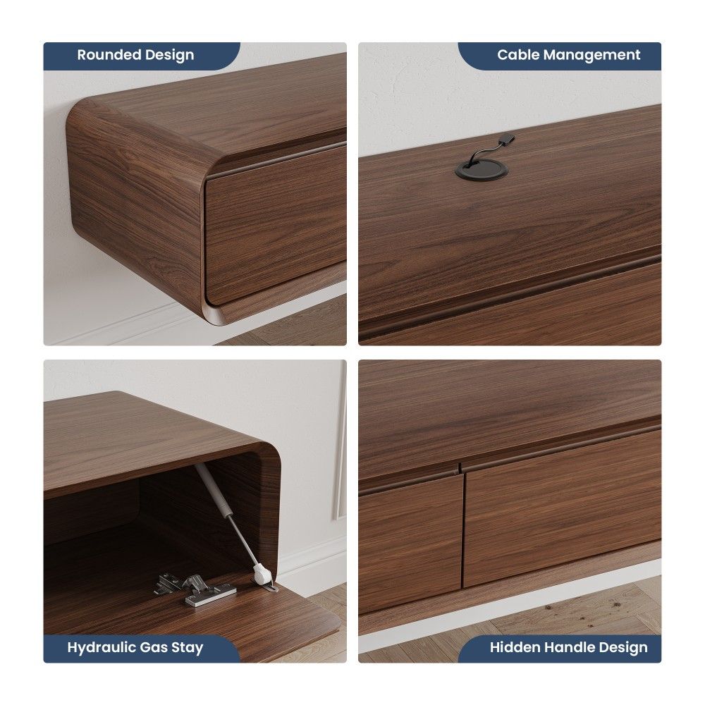Oak Dark Wood MDF TV Stands