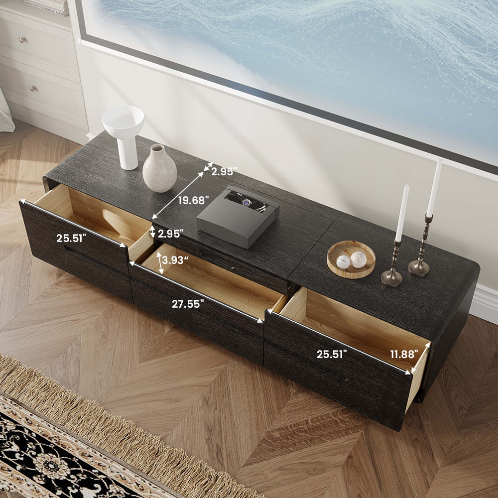 For Projector Black MDF TV Stands