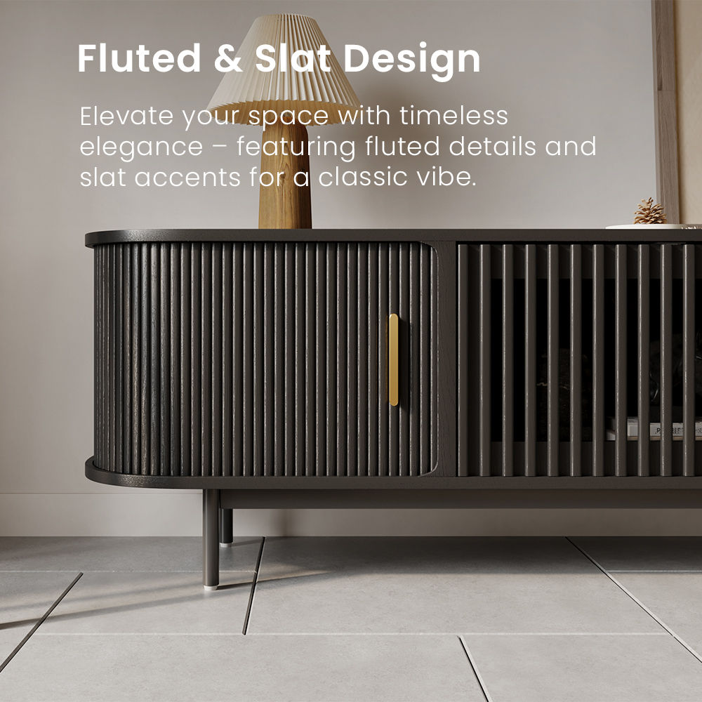VISION Black Plywood TV Stands