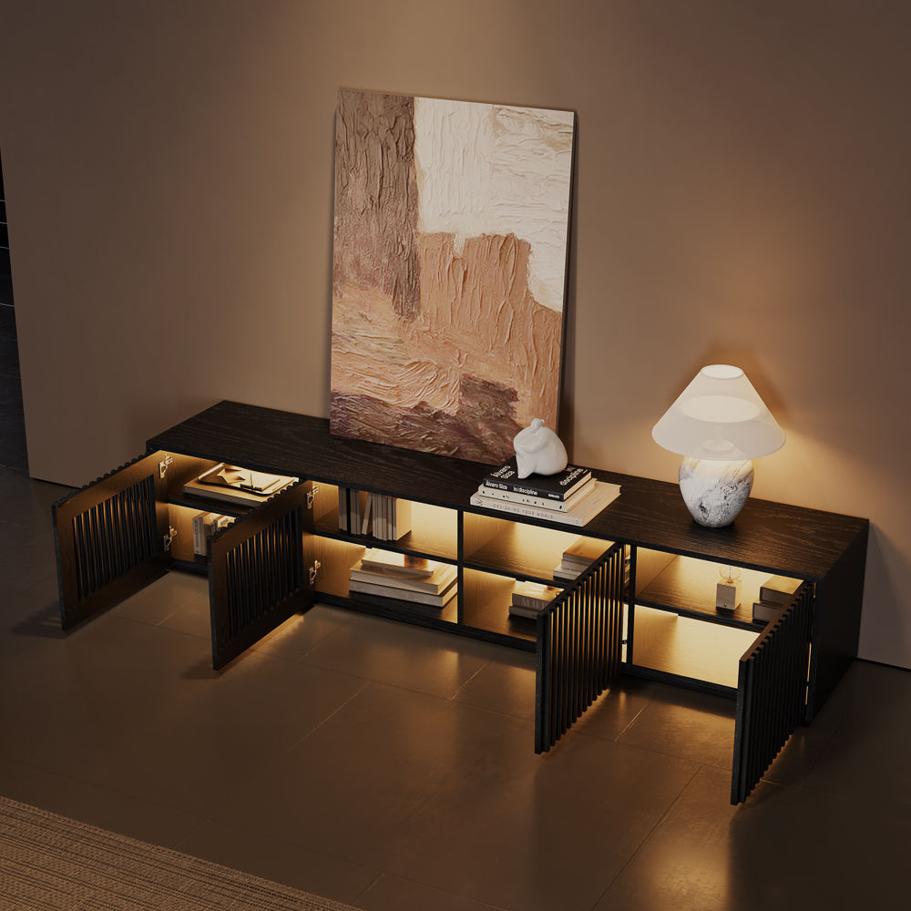 Black MDF TV Stands