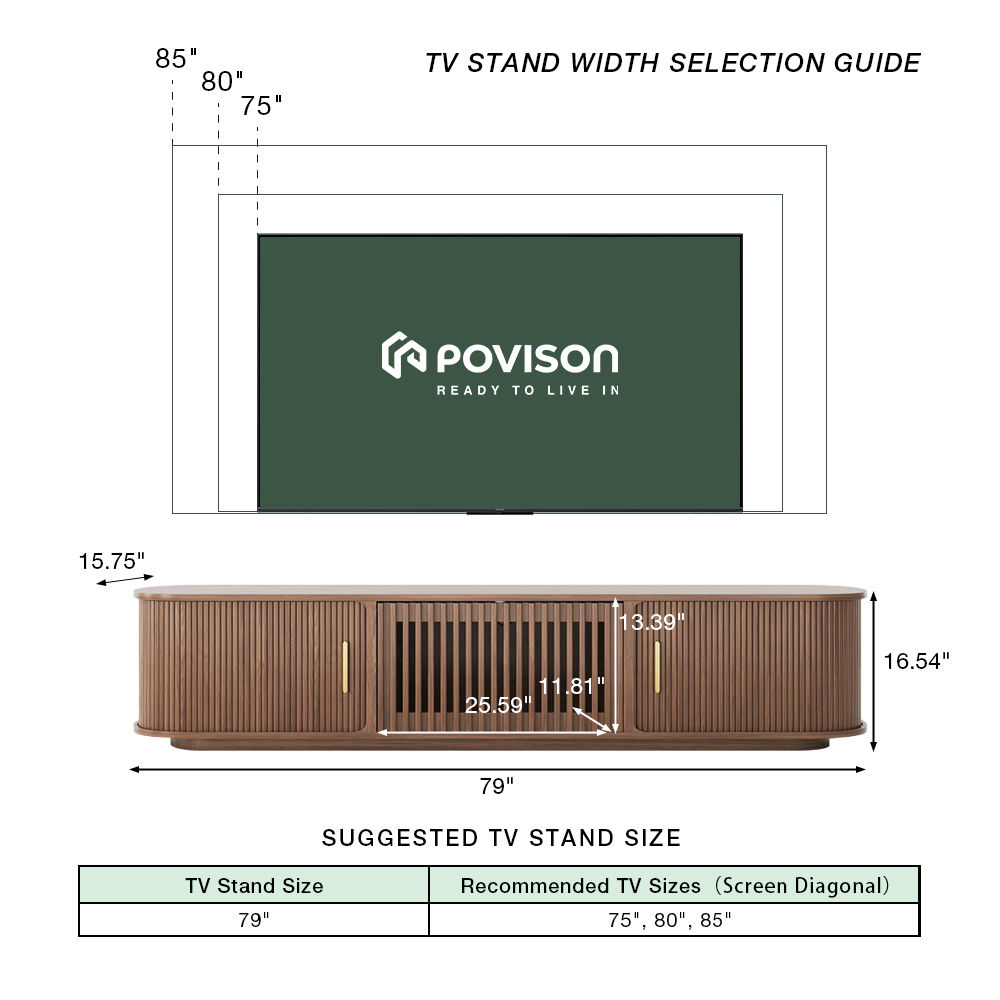 Partly Assemble Walnut Color TV Stands