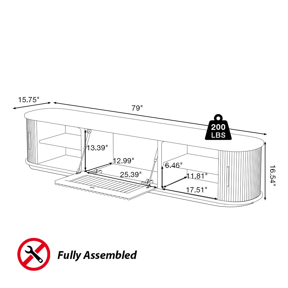 Partly Assemble Walnut Color TV Stands