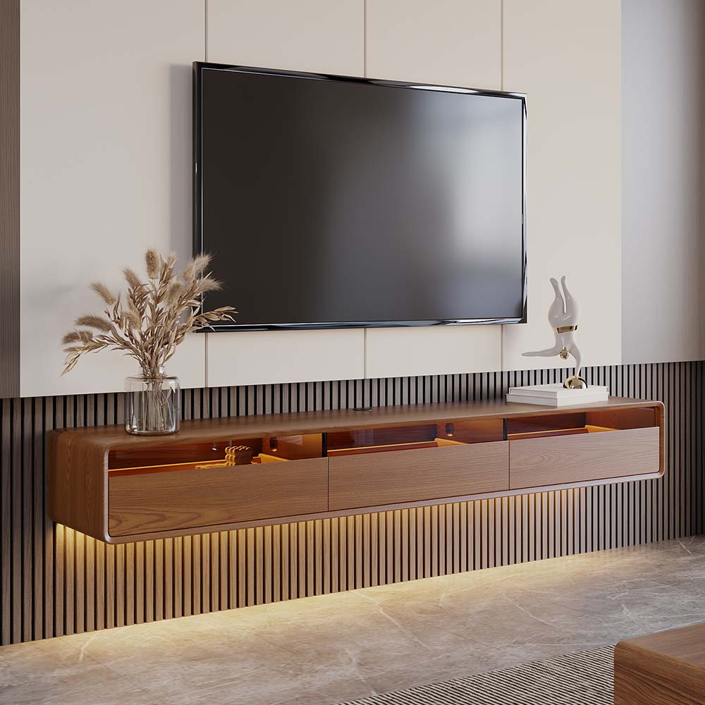 Modern Walnut Color MDF TV Stands