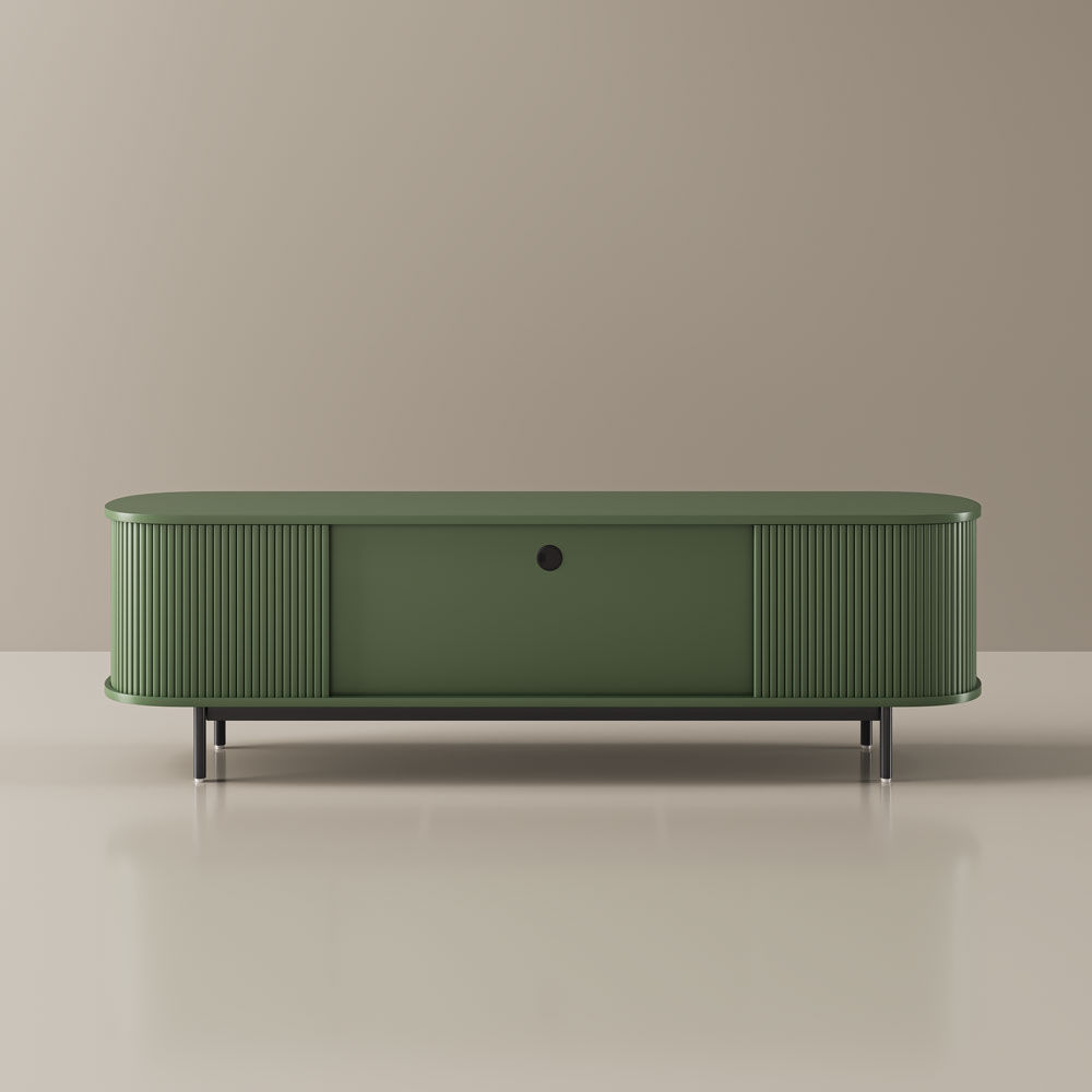 Floor TV Stand Green Plywood TV Stands