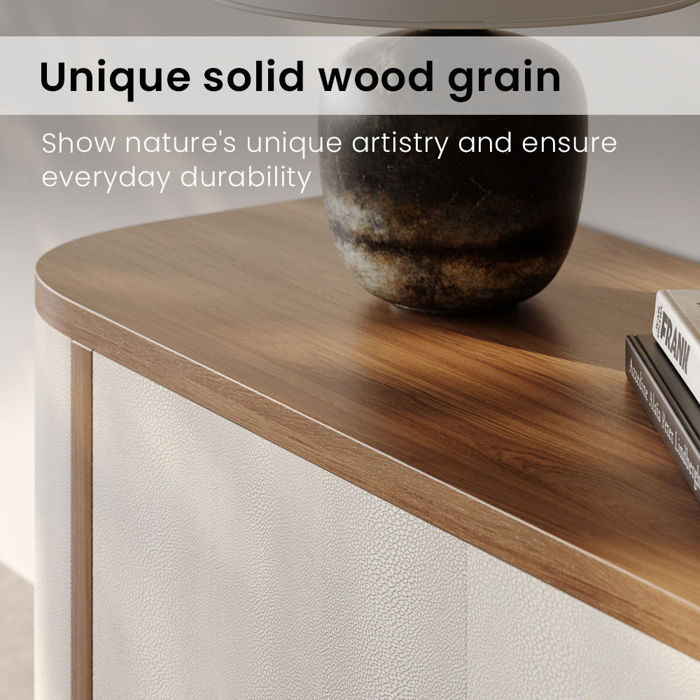 Wood Walnut & Beige MDF TV Stands