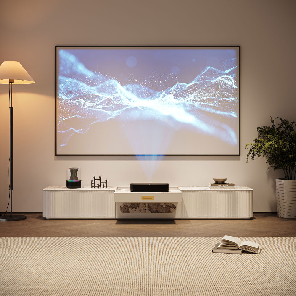 Sintered Stone Pandora & White Sintered Stone TV Stands