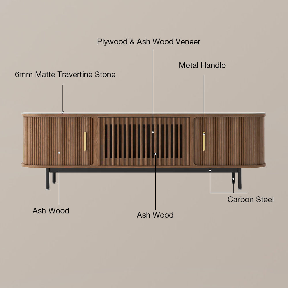 Modern Walnut Color Plywood TV Stands