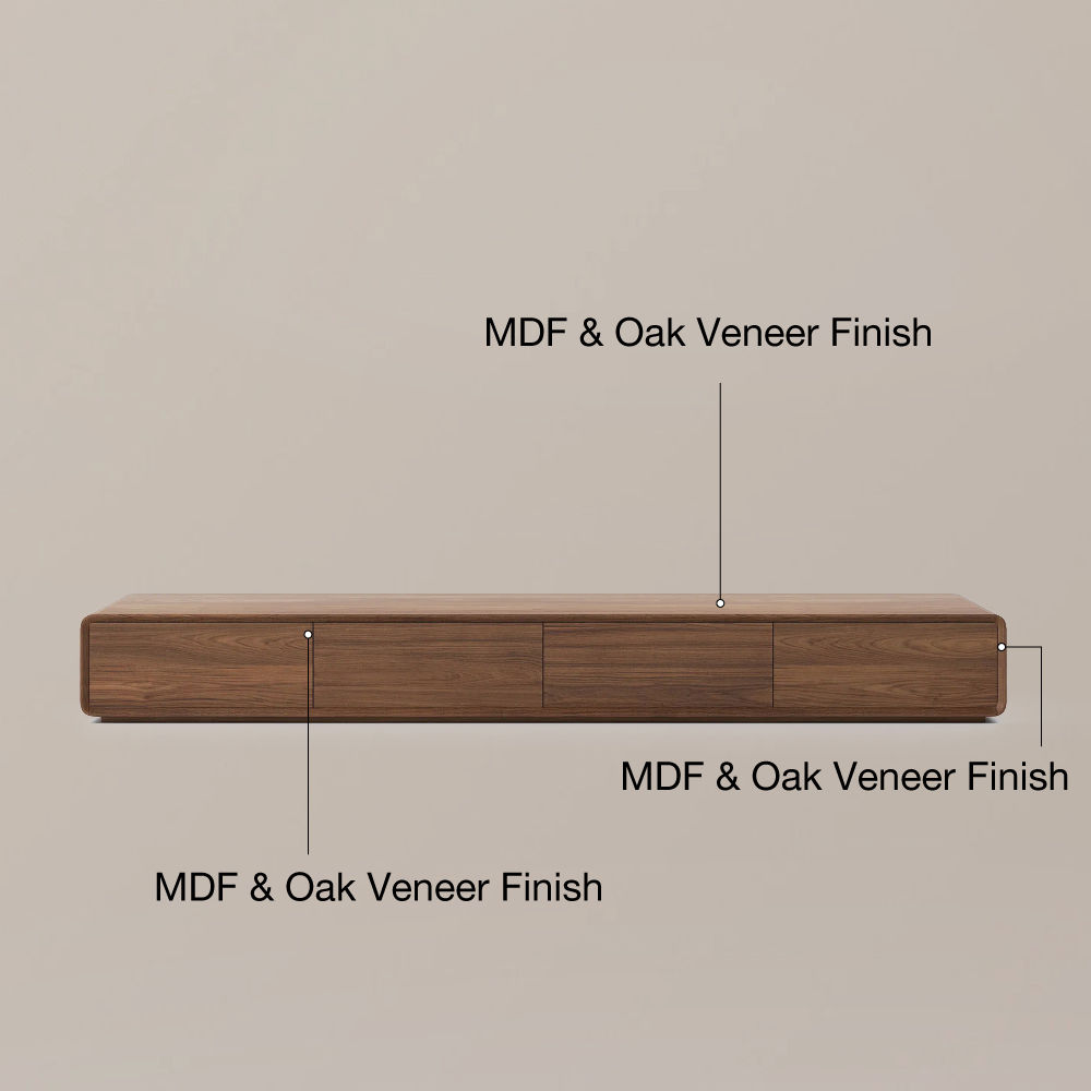 Modern Dark Wood MDF TV Stands