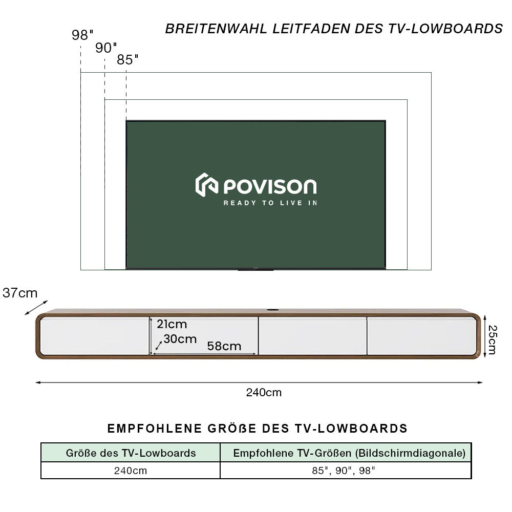 Eiche Dunkles Holz und Weiß  MDF TV-Möbel