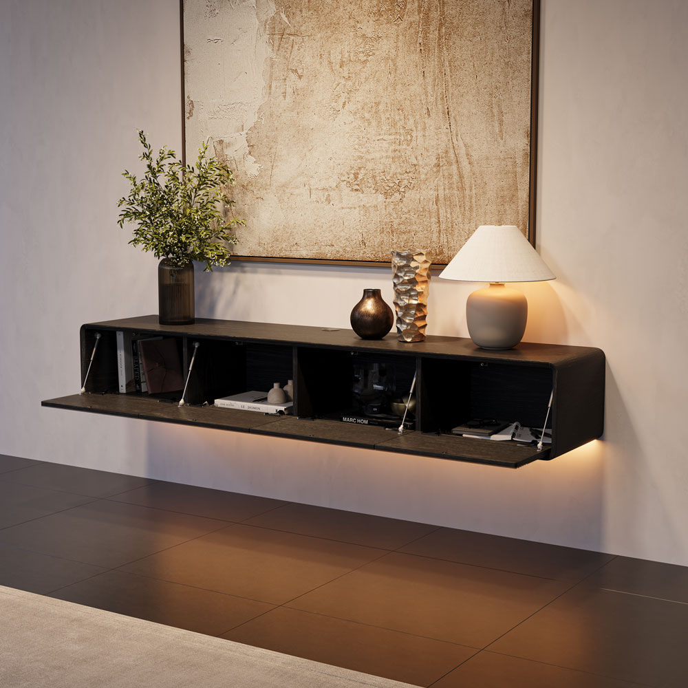 Black MDF TV Stands