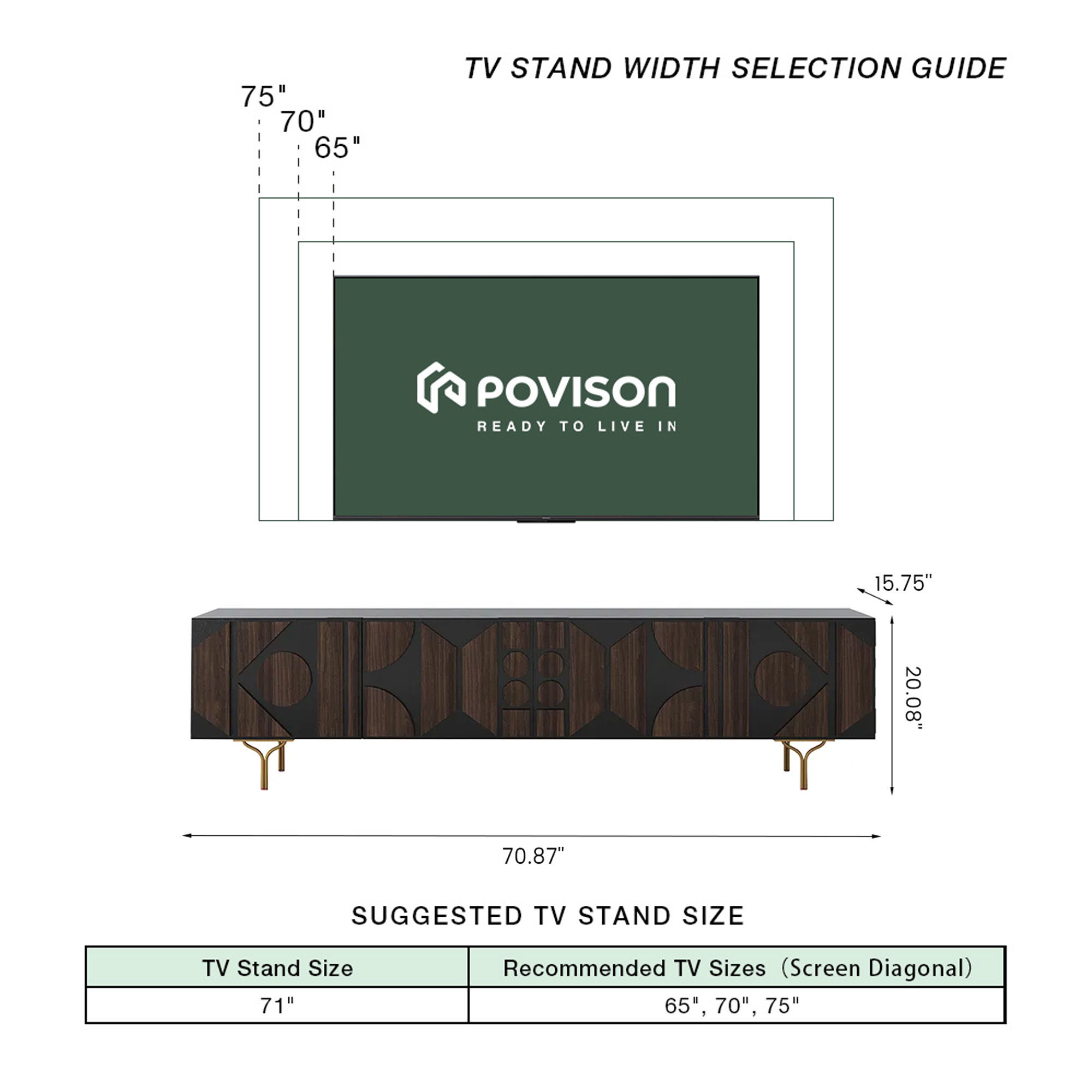 Wood Smoky MDF TV Stands