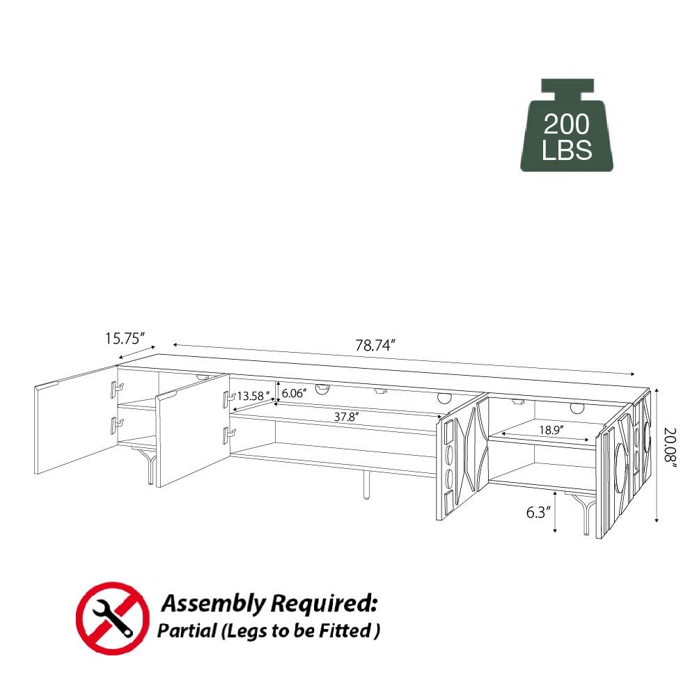 Modern Smoky MDF TV Stands