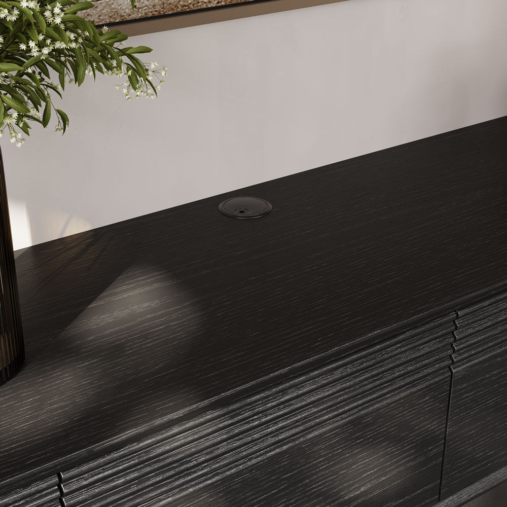 Floating Black MDF TV Stands