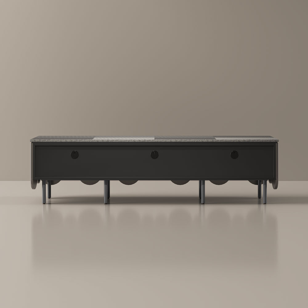 Wood Gray MDF TV Stands