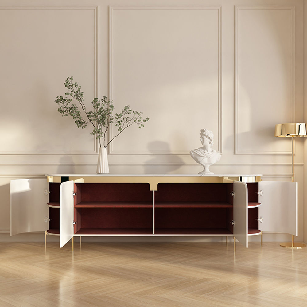 Modern White Plywood TV Stands