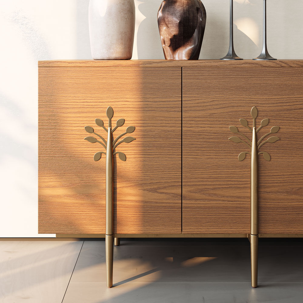 Walnut Color MDF TV Stands