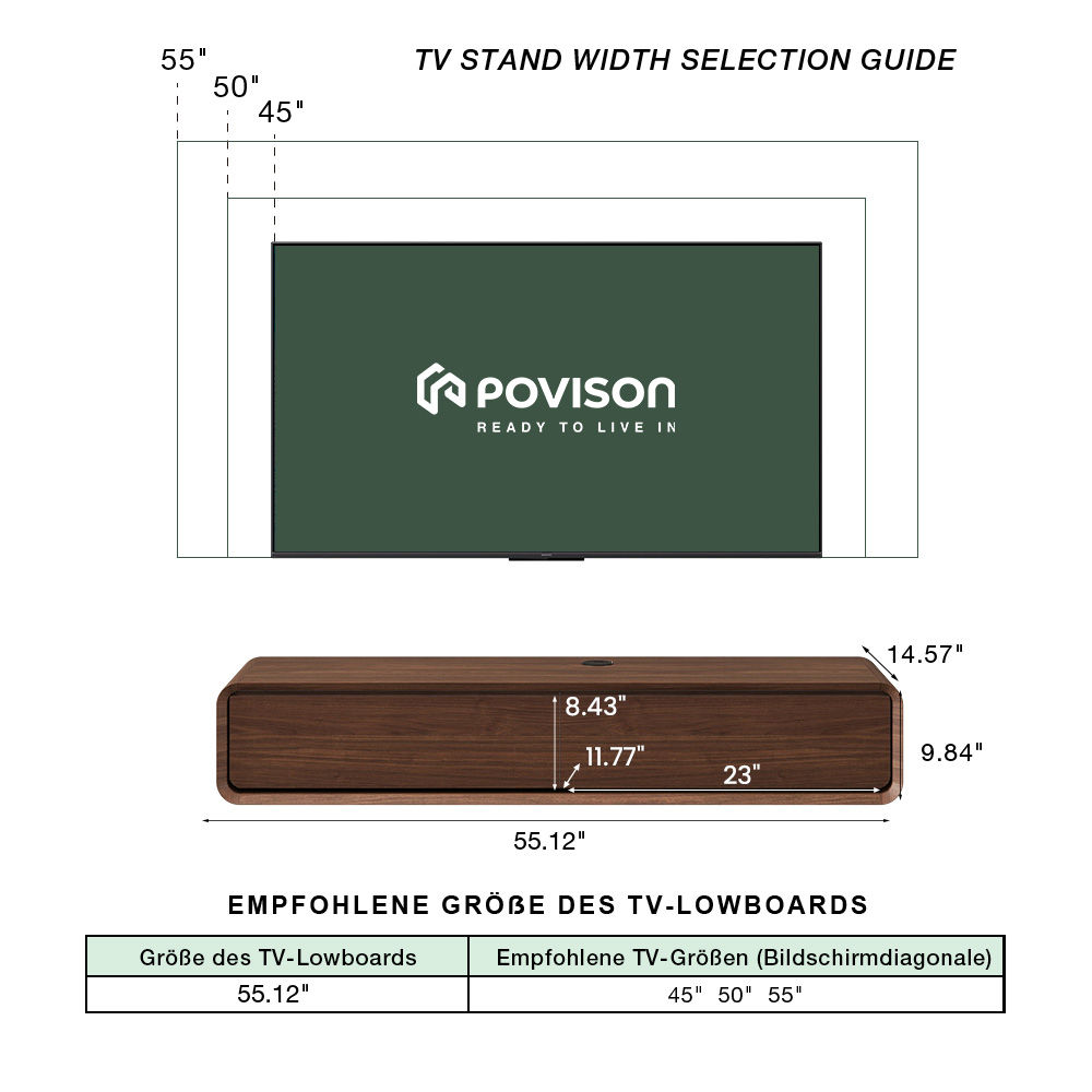 with Drawers Dark Wood MDF TV Stands