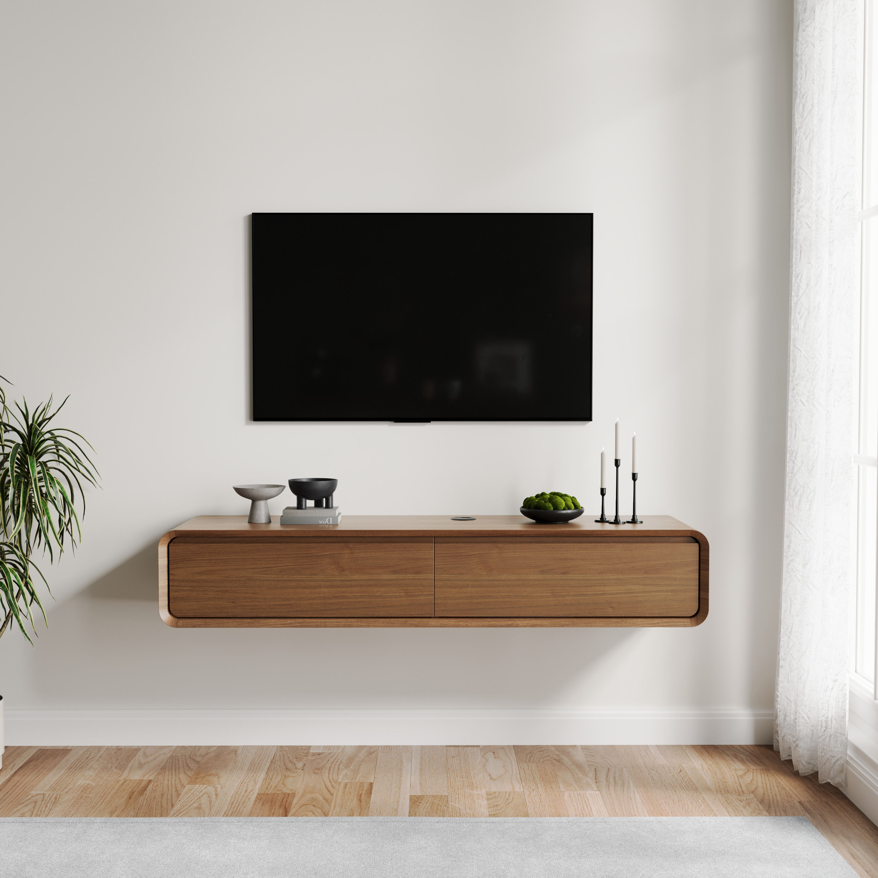 Oak Dark Wood MDF TV Stands