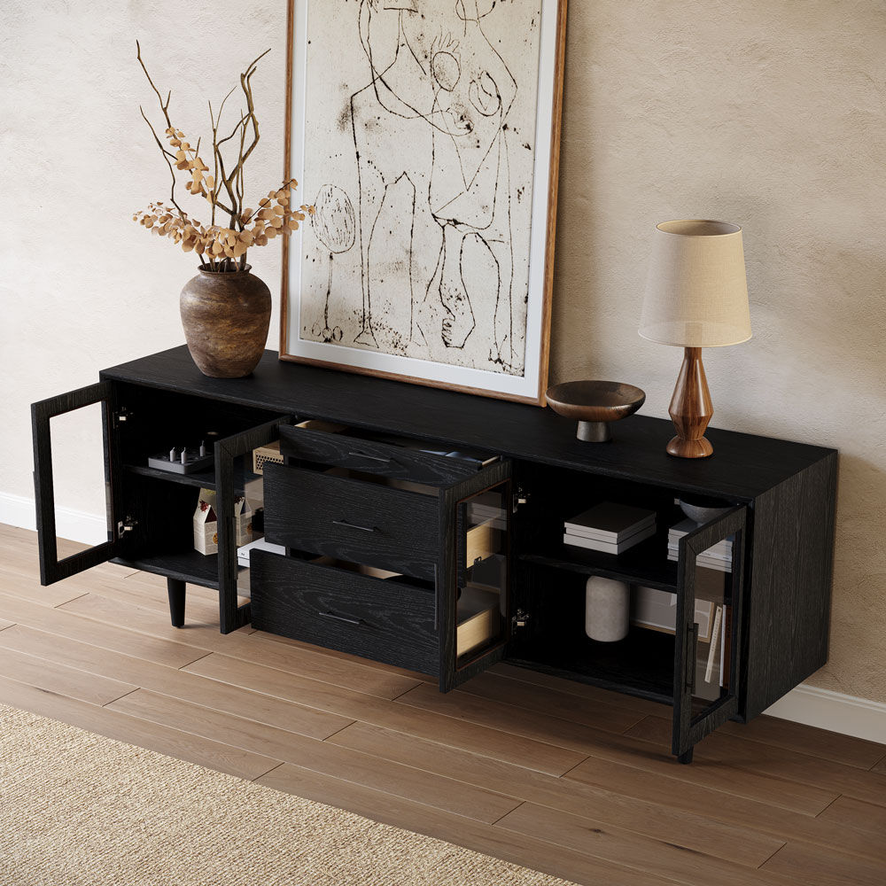 Black MDF TV Stands