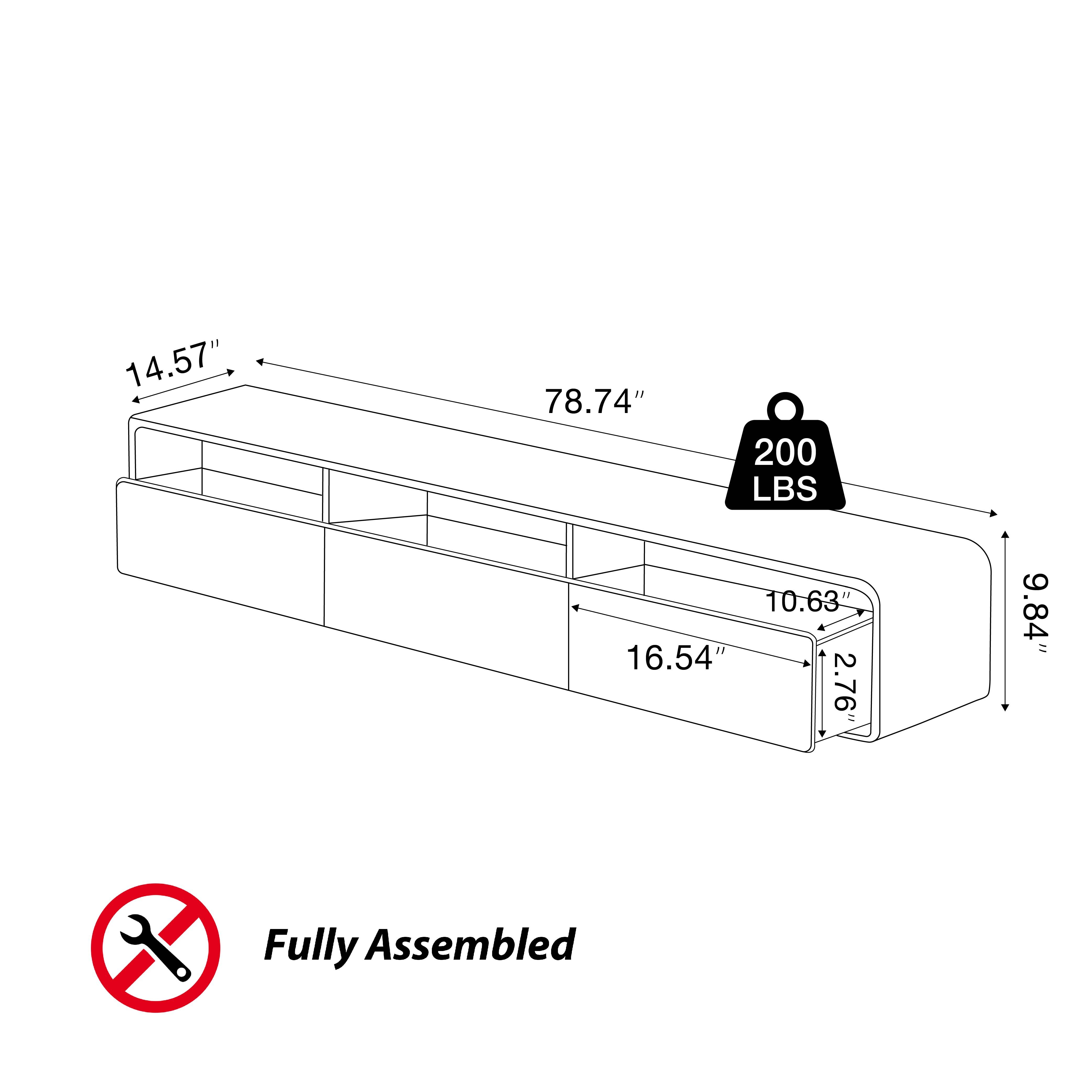 Wood Black MDF TV Stands