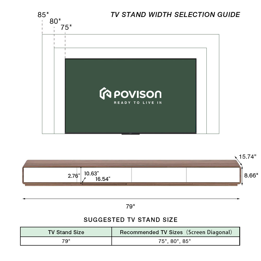 Large Dark Wood & White MDF TV Stands