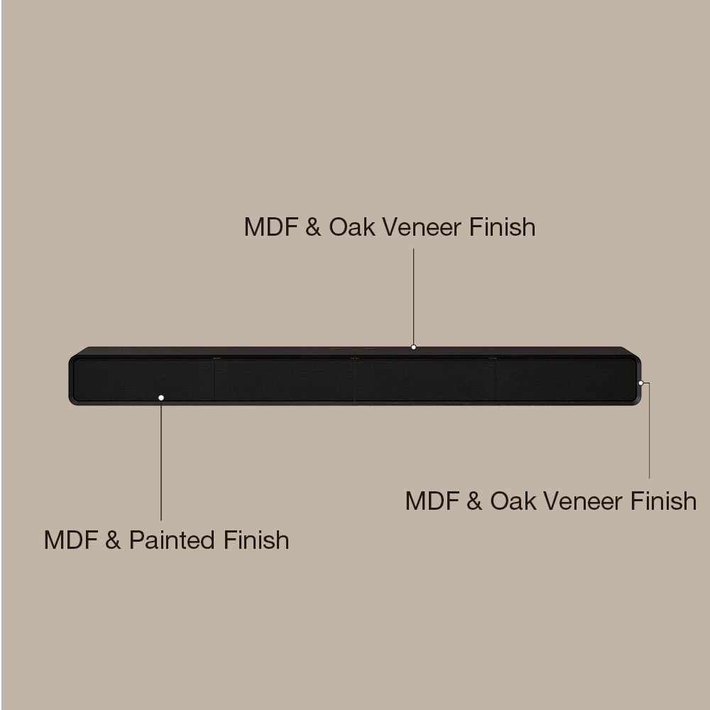 with Drawers Black MDF TV Stands