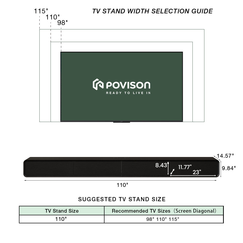 Oak Black MDF TV Stands