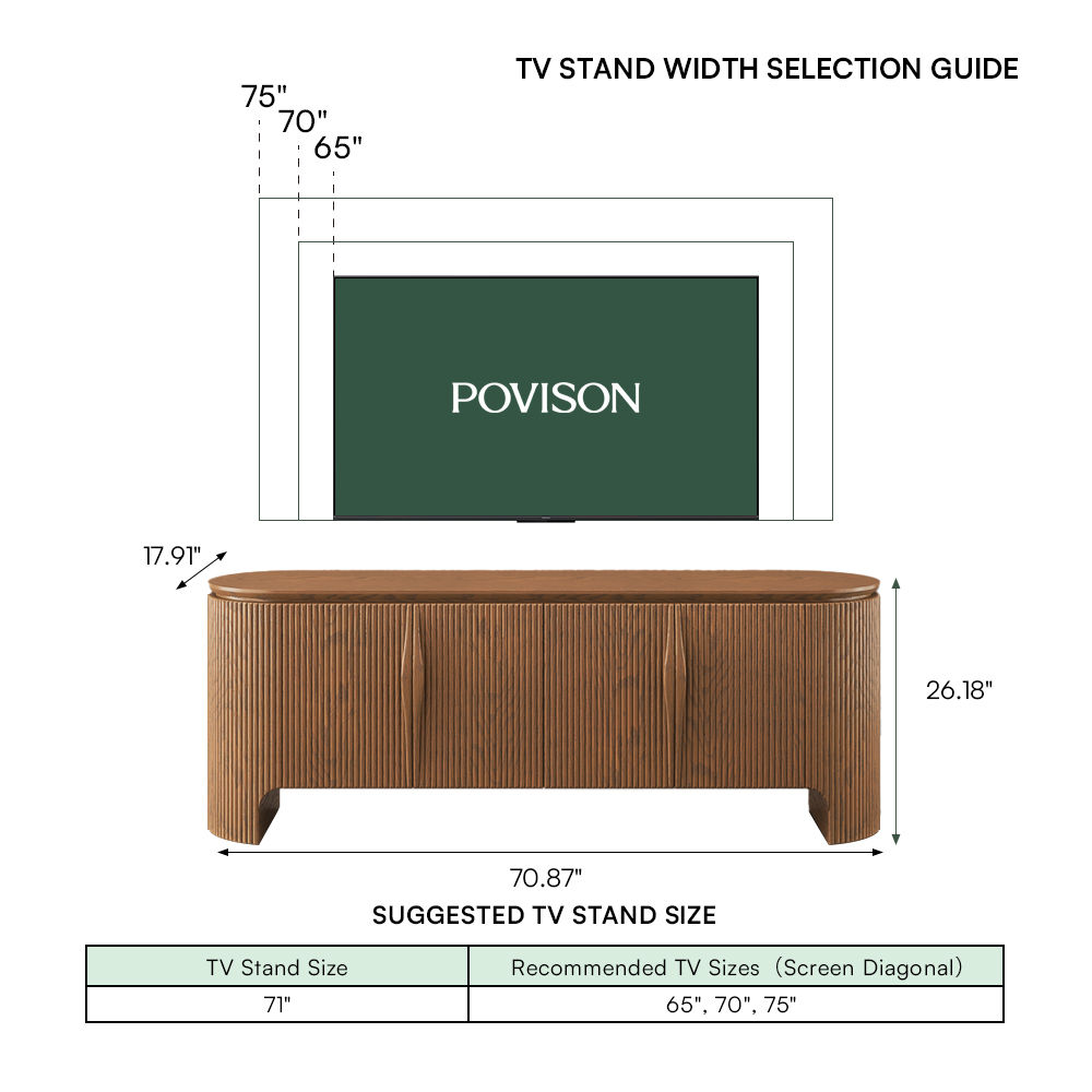 Silva Walnut Color MDF TV Stands