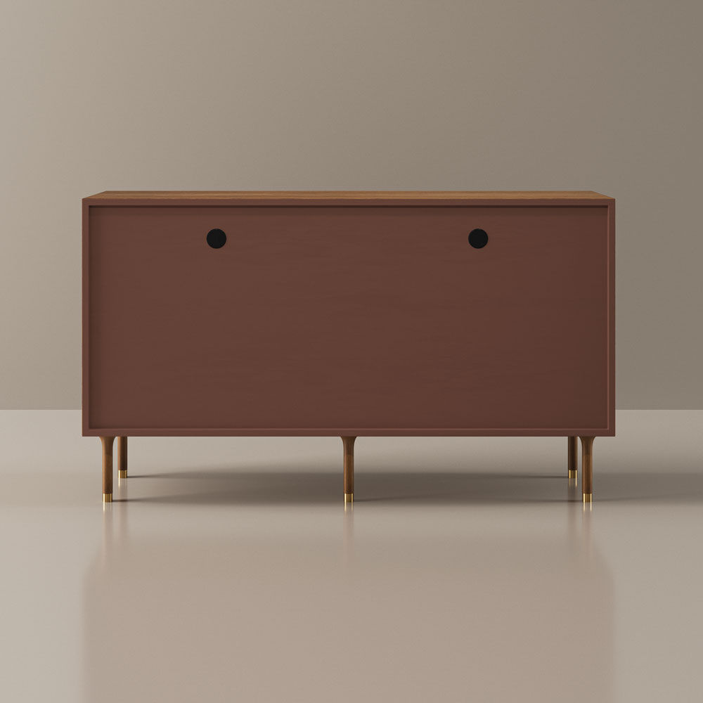 Brown Walnut Color MDF TV Stands