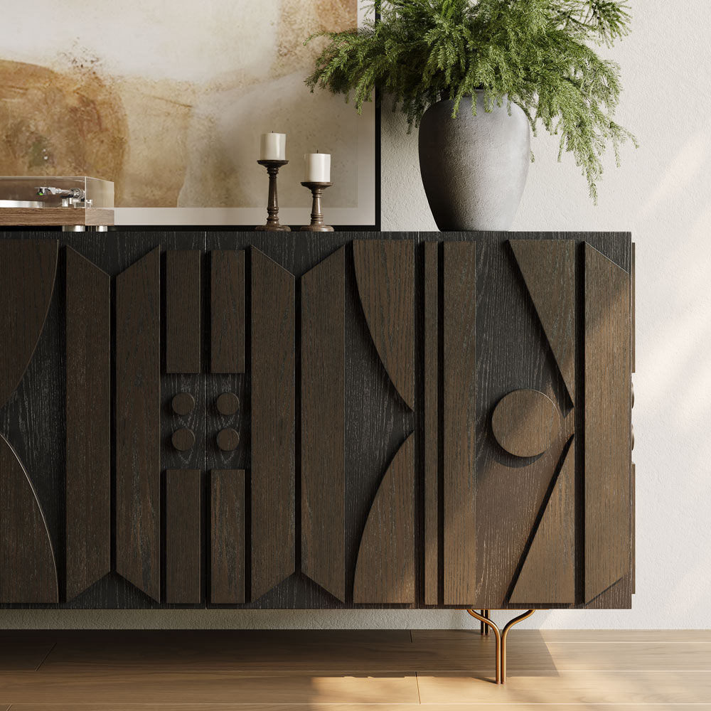 Tall Smoky MDF TV Stands