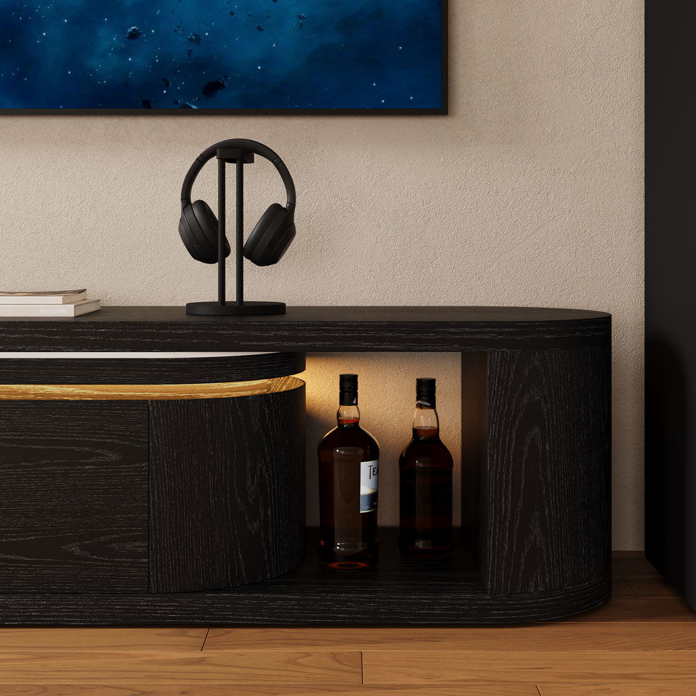 Bedroom Black & White MDF  TV Stands