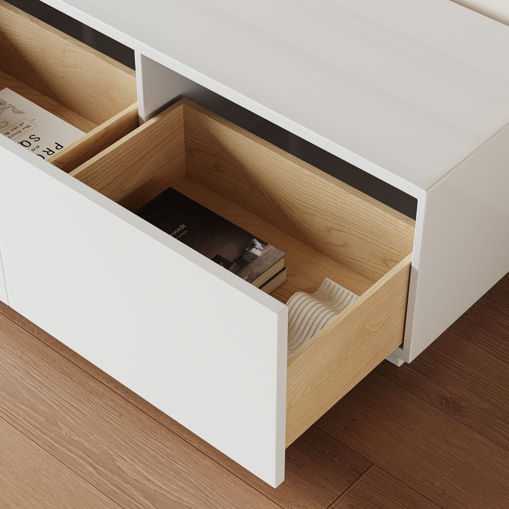 Large White MDF TV Stands