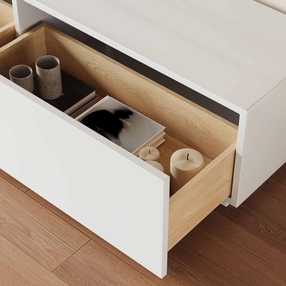Wood White MDF TV Stands