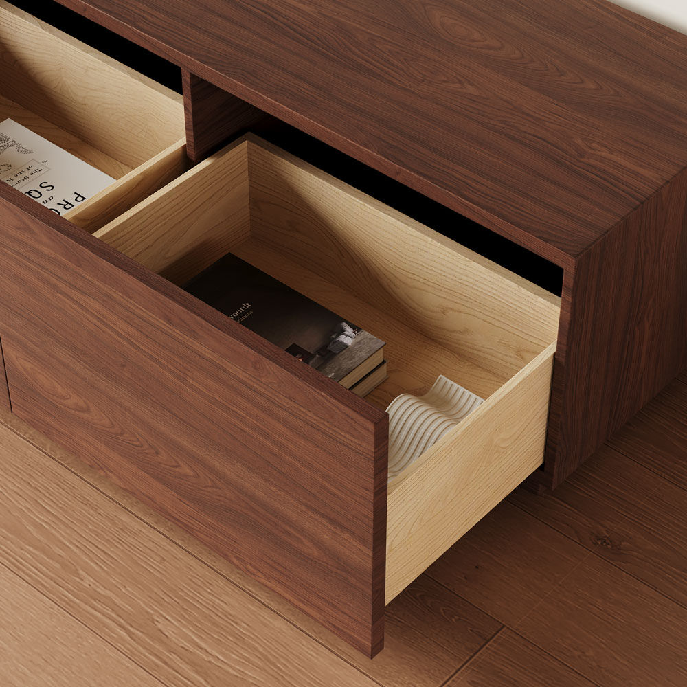 Modern Dark Wood MDF TV Stands