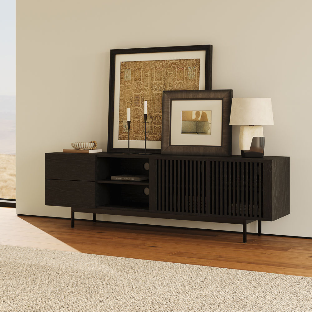 Bedroom Black Plywood TV Stands