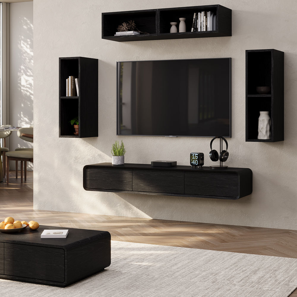Black MDF TV Stands
