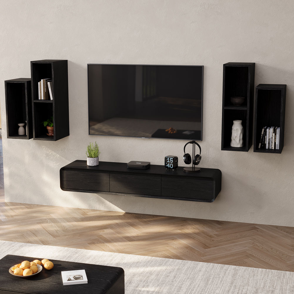 Black MDF TV Stands