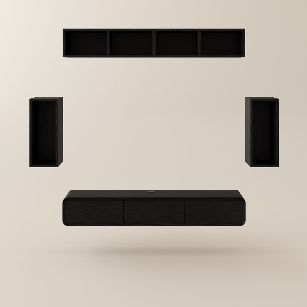 Black MDF TV Stands