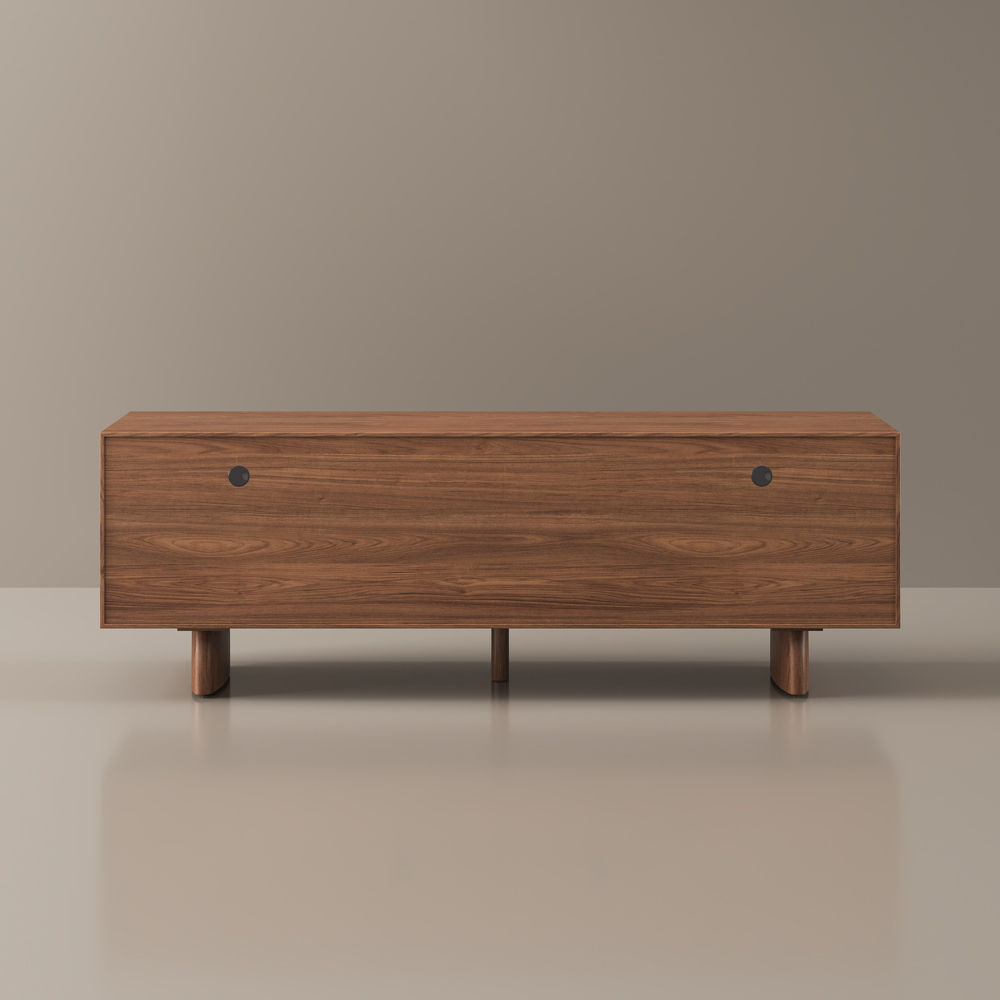 with Storage Walnut Color MDF TV Stands