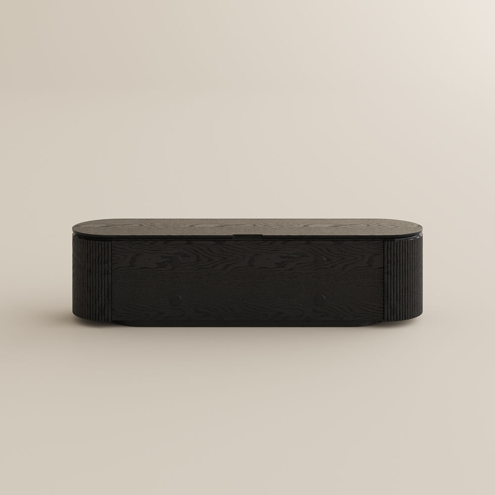Fully Assemble Black Plywood TV Stands