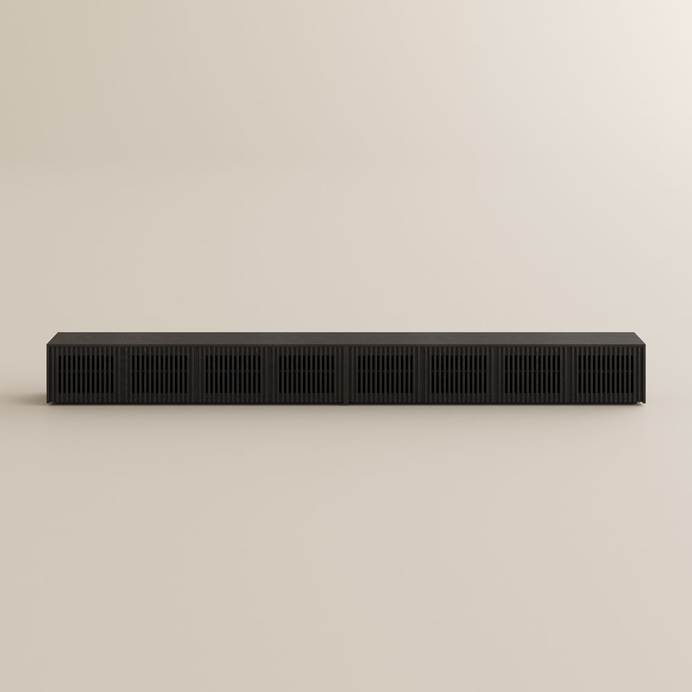 On the Ground Black MDF TV Stands