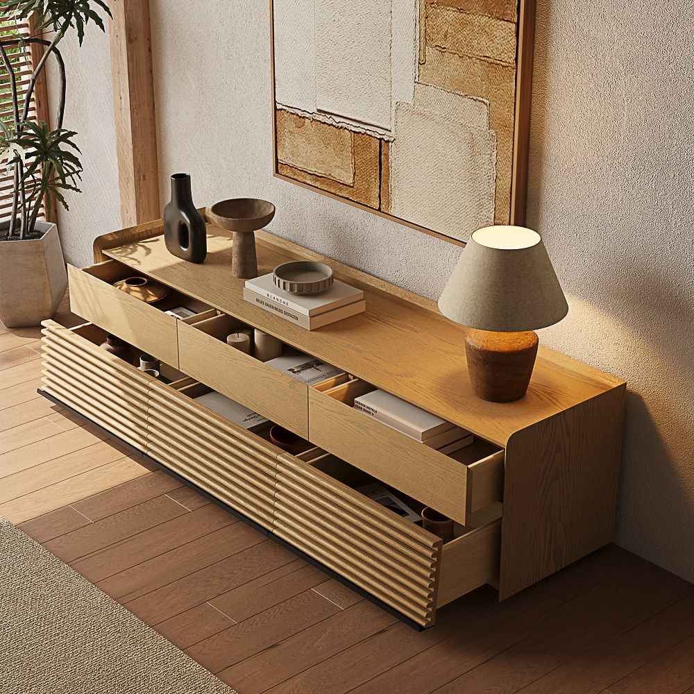 Oak Oak Plywood TV Stands