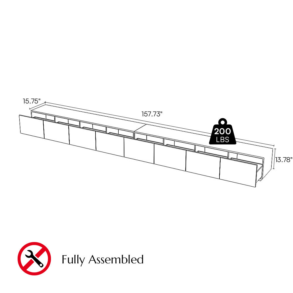 Modern Black MDF TV Stands