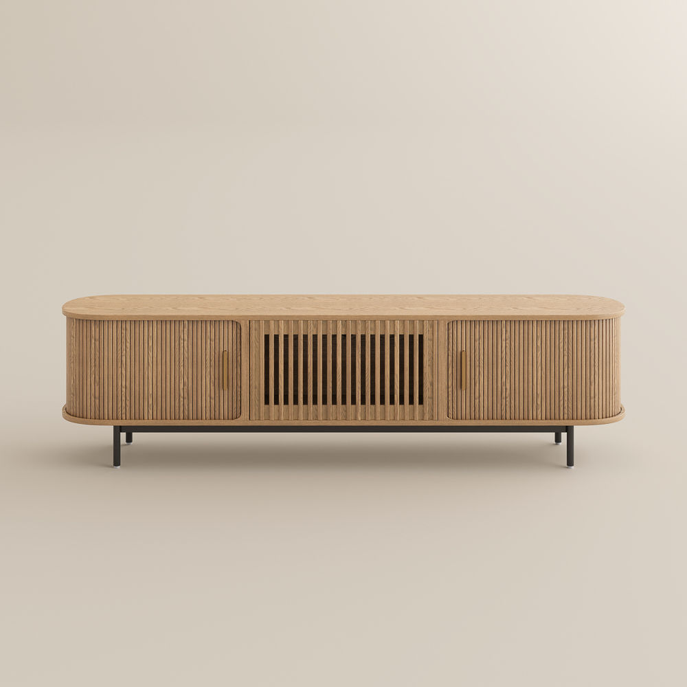 Walnut Oak Plywood TV Stands