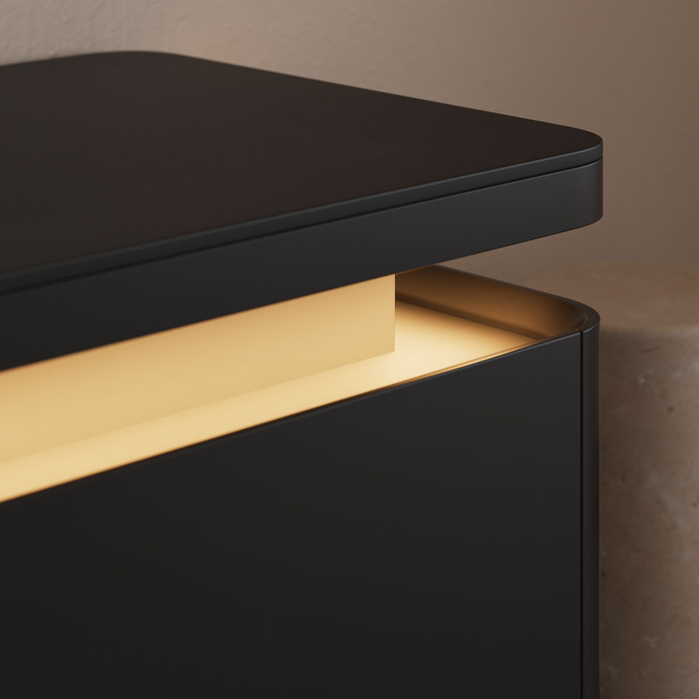 Wood Black MDF TV Stands
