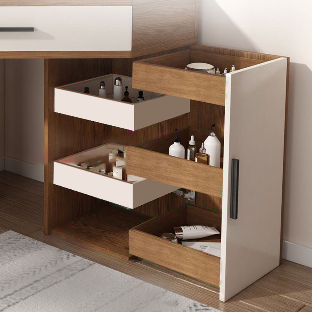 Wood Walnut MDF Makeup Vanities